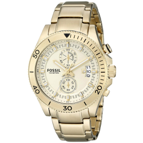 Watch strap Fossil CH2974 Stainless steel Gold Toned 22mm